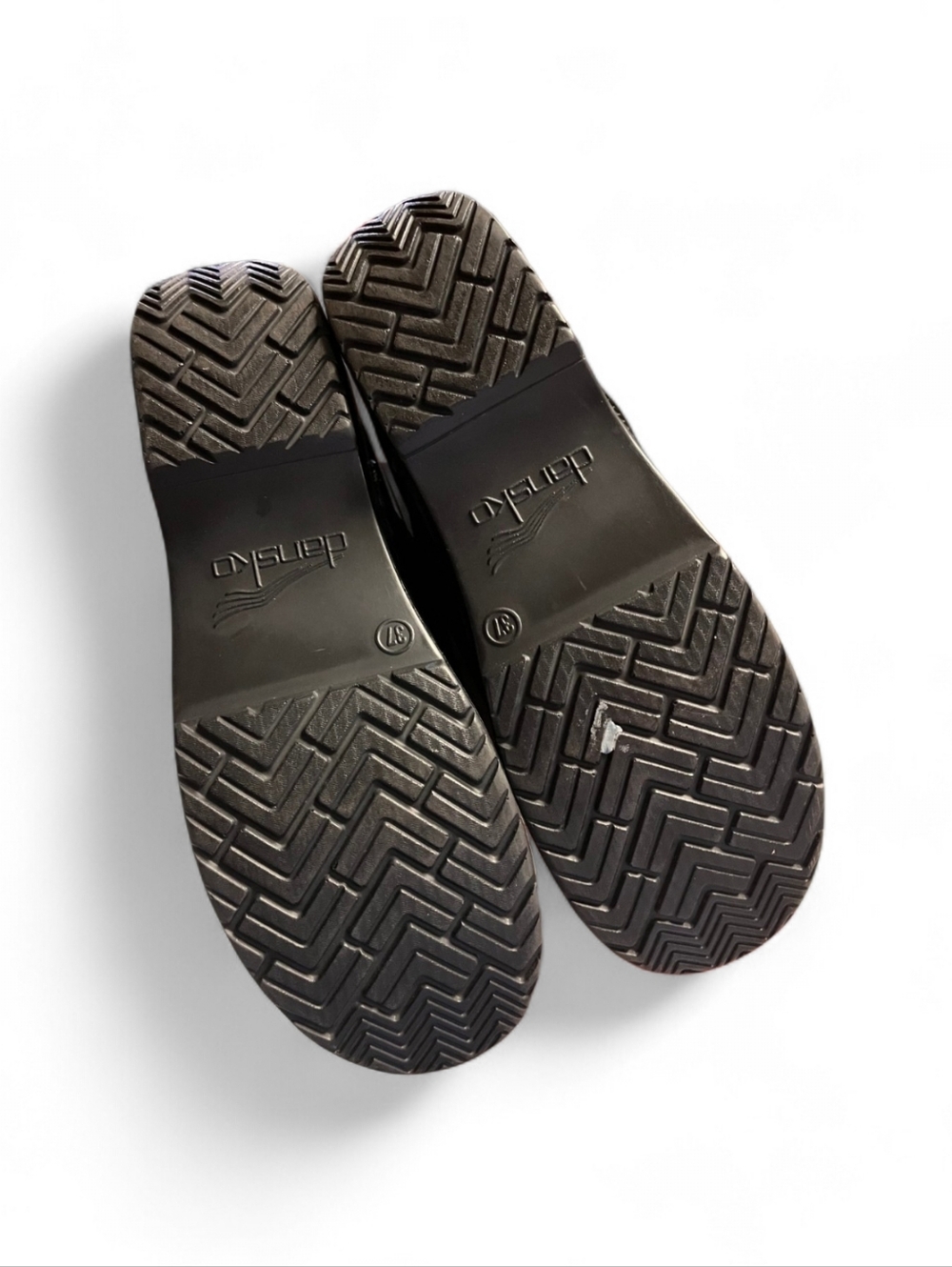 Dansko Iridescent Black Clog with Rainbow Sheen - Picture 3 of 4